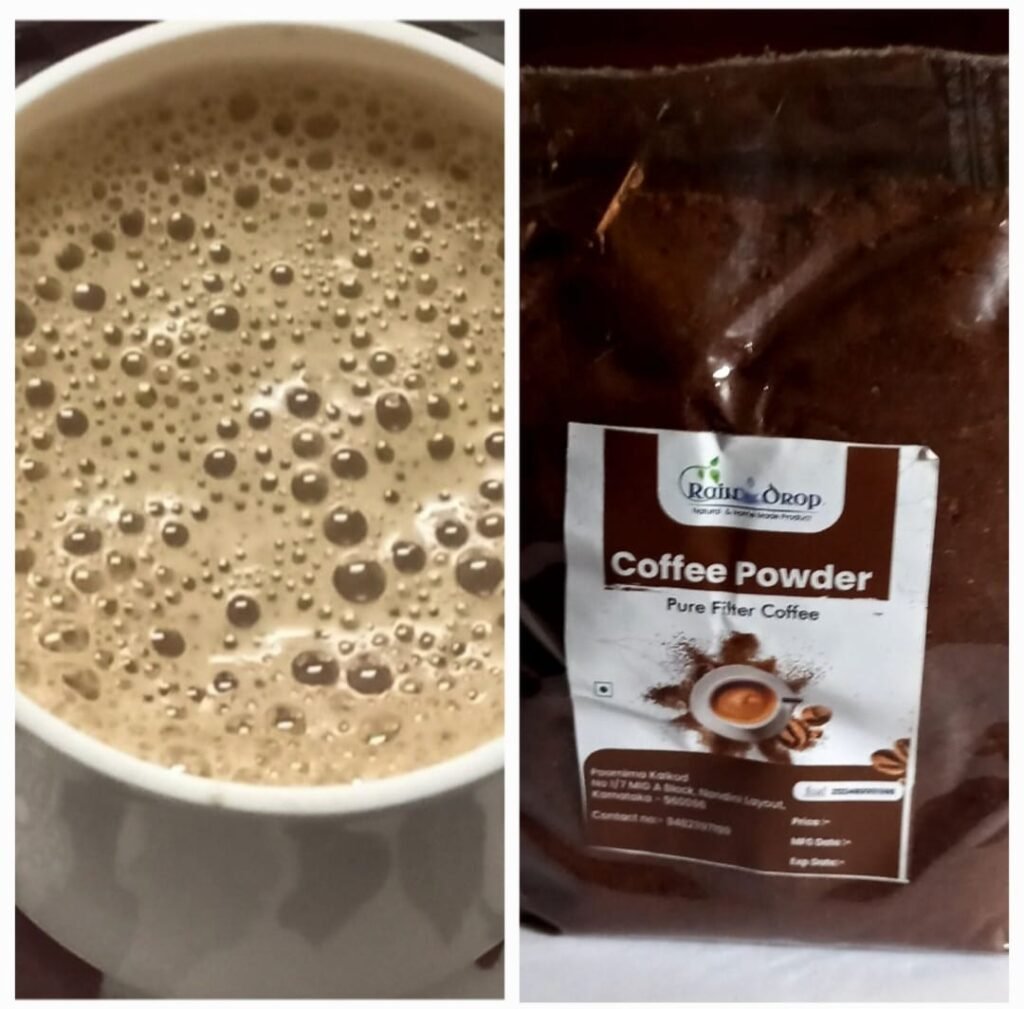 Coffee Powder Raindrops
